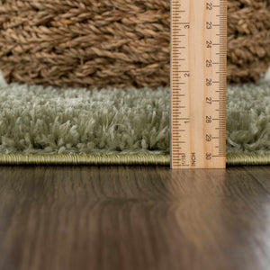 Boutique Rugs Heavenly Solid Green Plush Rug - view 9