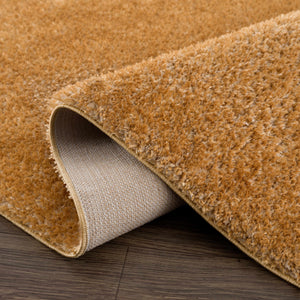 Boutique Rugs Heavenly Solid Mustard Plush Rug - view 4