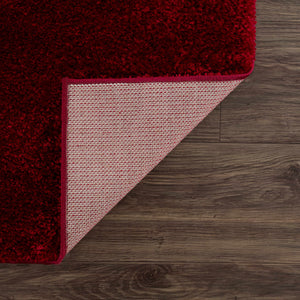 Boutique Rugs Heavenly Solid Red Plush Rug - view 6