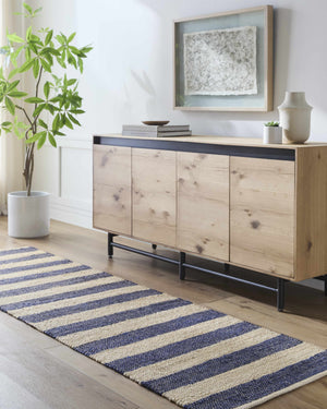 Boutique Rugs Ilkay Beige & Navy Jute Area Rug - view 5