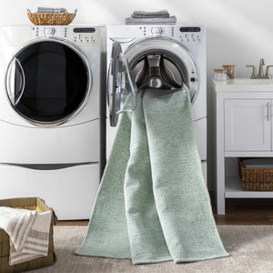 Boutique Rugs Isako Seafoam Solid Washable Area Rug - view 10