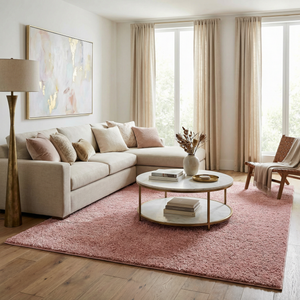 Boutique Rugs Judy Pink Plush Washable Area Rug - view 2