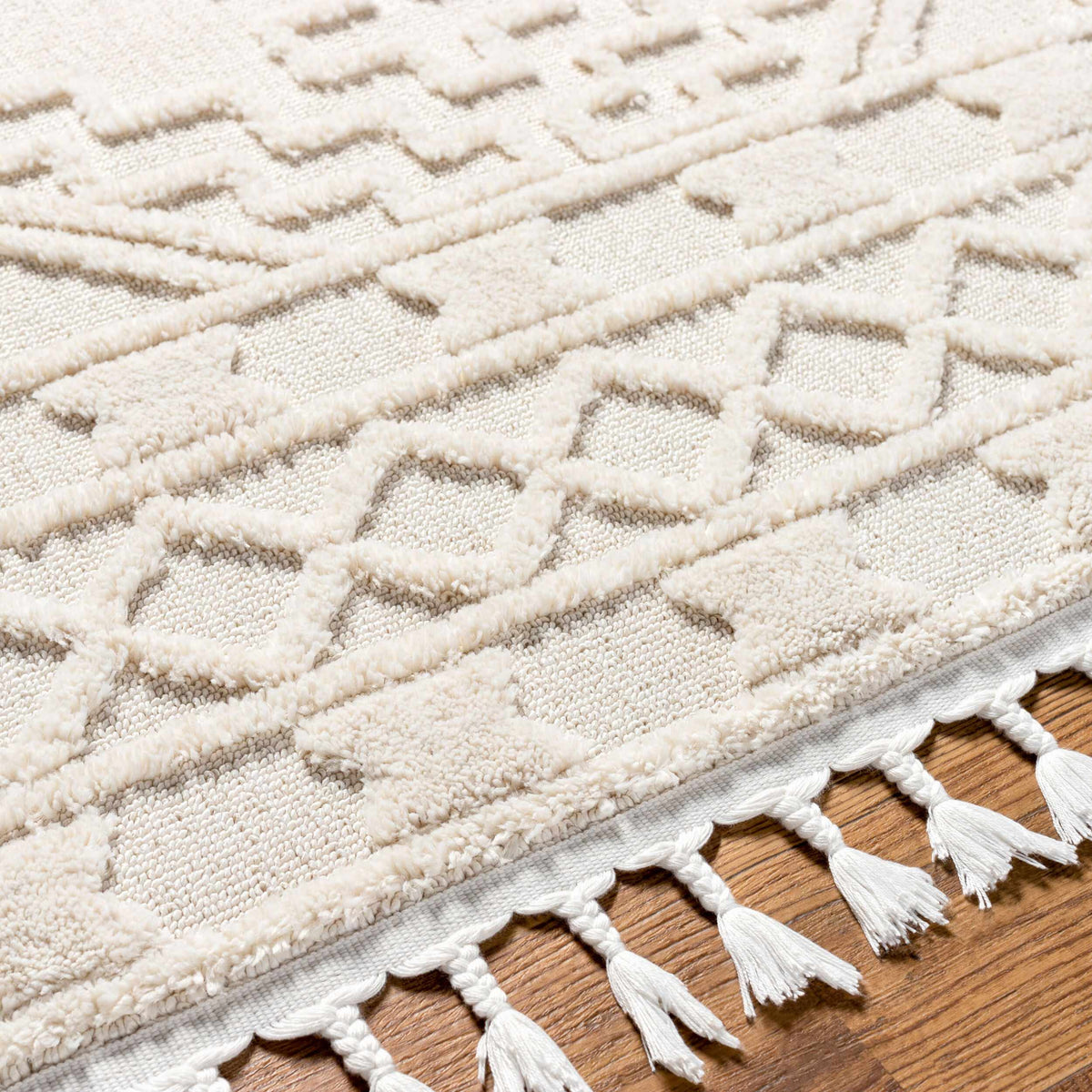Boutique Rugs Kalkan High/Low Pile Rug with Tassels - view 16