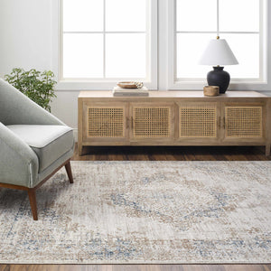 Boutique Rugs Kosta Beige & Blue Medallion Area Rug - view 2
