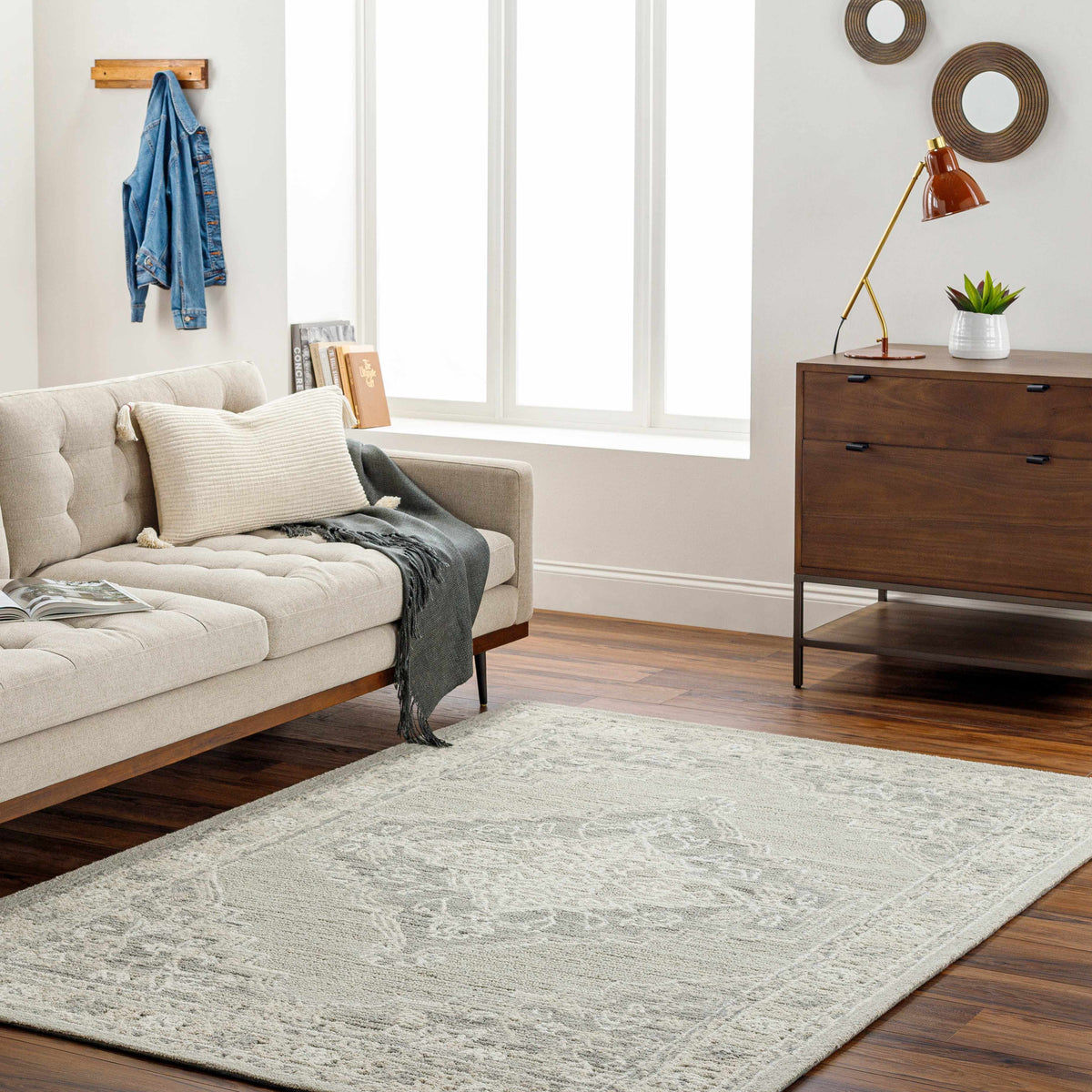 Boutique Rugs Nani Gray Wool Blend Area Rug - view 2