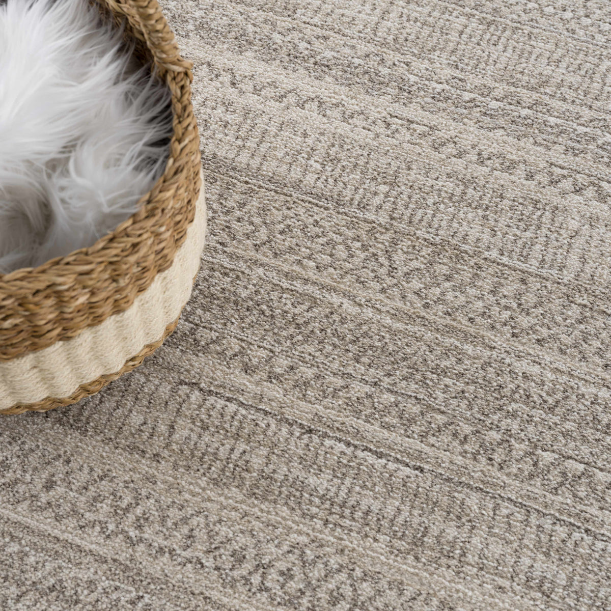 Boutique Rugs Nate Beige Tribal High Pile Carpet - view 11