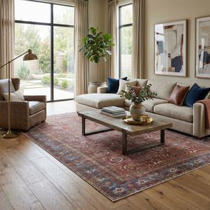 Boutique Rugs Rust Baki Traditional Washable Area Rug - view 2