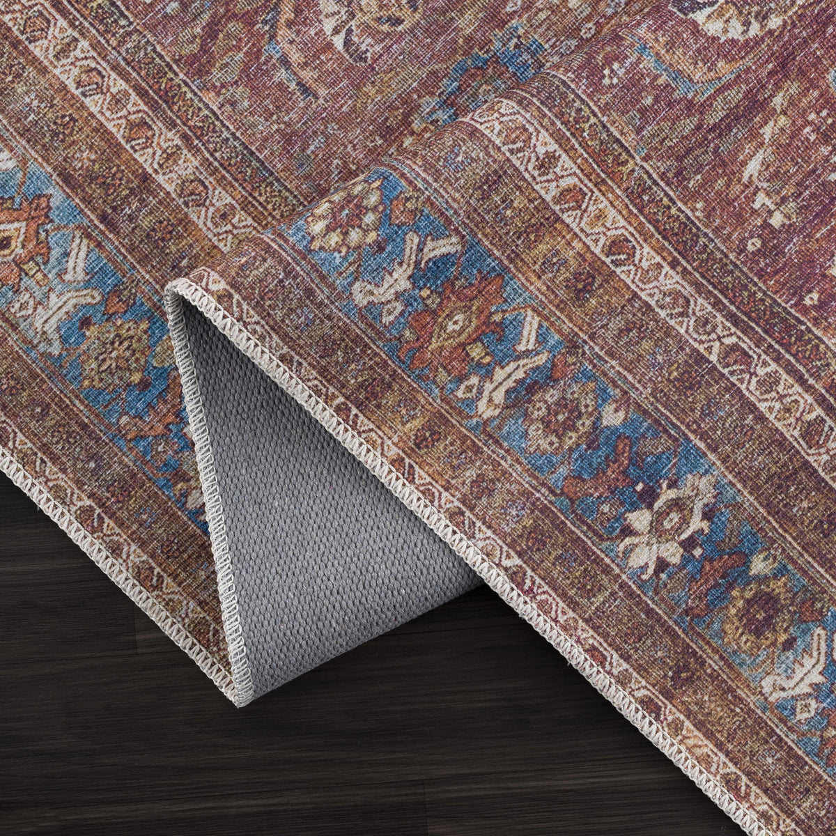 Boutique Rugs Rust Baki Traditional Washable Area Rug - view 4