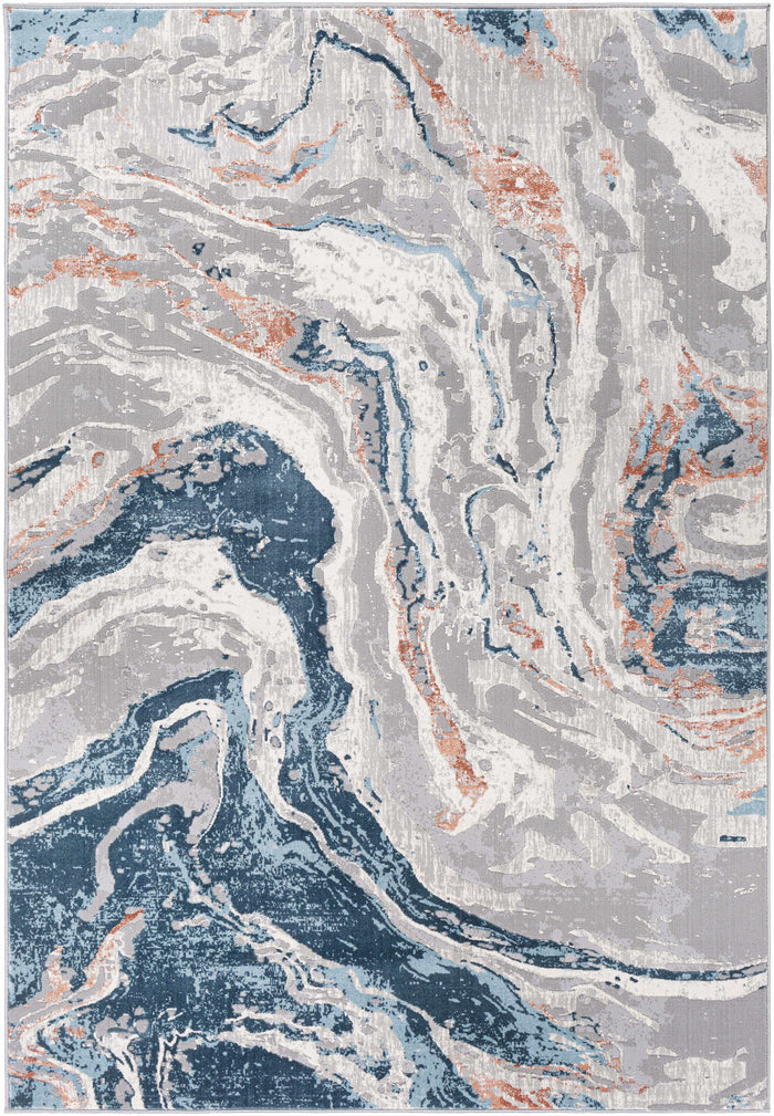 Boutique Rugs Tayport Blue Marble Rug
