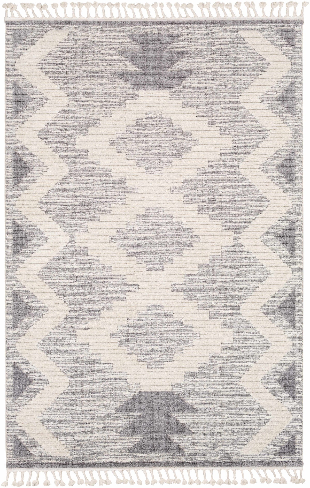 Boutique Rugs Thornburg High/Low Pile Rug with Tassels - view 8