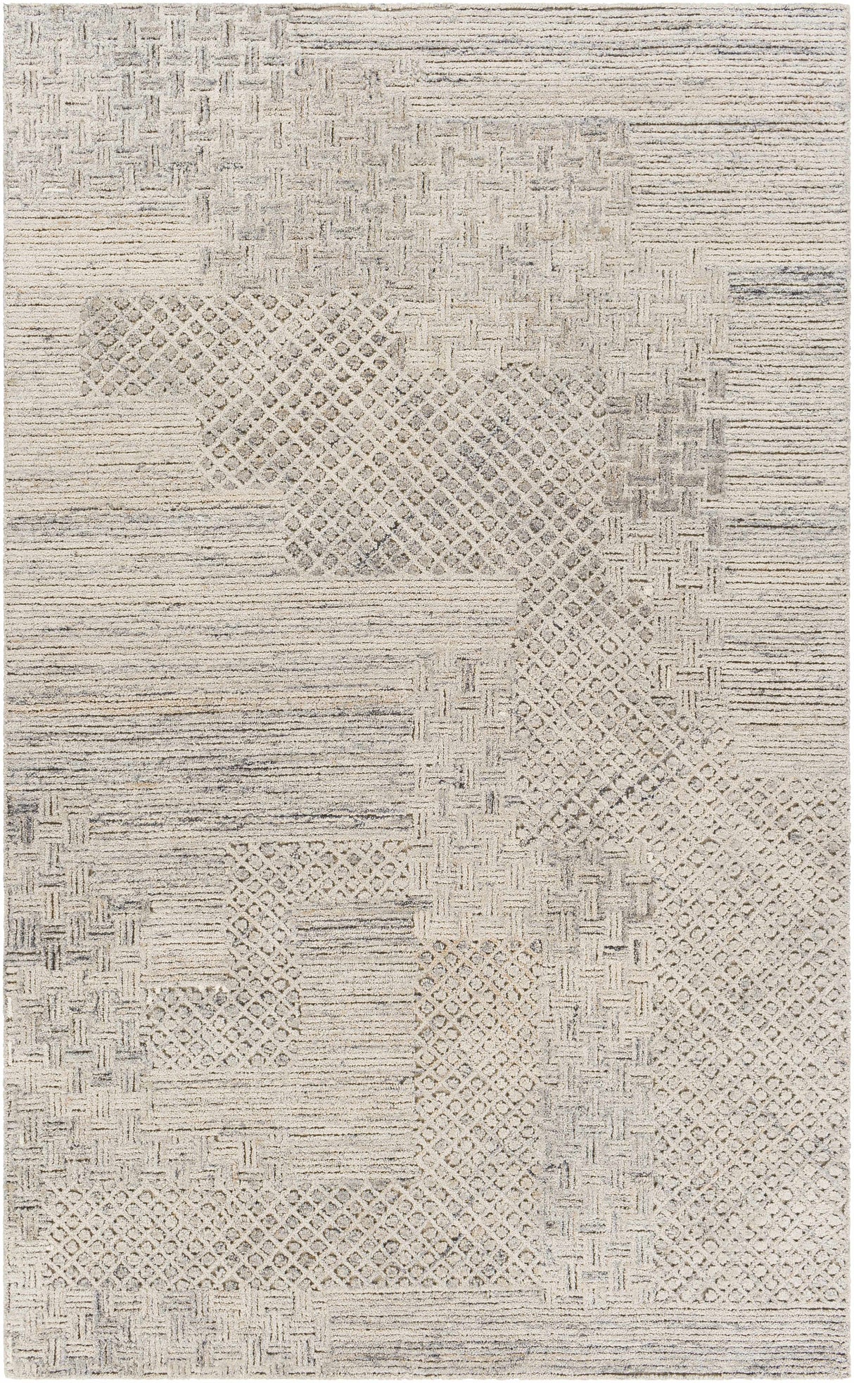 Boxholm Beige Hand Tufted Wool-Blend Area Rug - Clearance