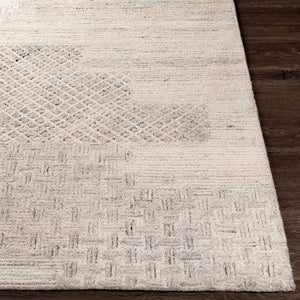 Boxholm Beige Hand Tufted Wool-Blend Area Rug - Clearance