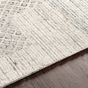 Boxholm Beige Hand Tufted Wool-Blend Area Rug - Clearance