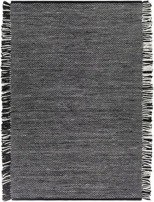 Boyden Black Area Rug with Tassels - Clearance