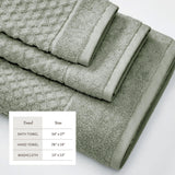 Cotton Diamond Waffle Weave Bath Towel Set - Grayson Collection