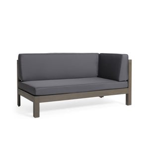 Brava X-Back Corner Bench with Coffee Table