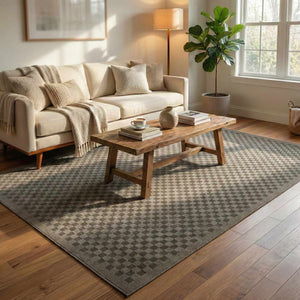 Gaiwan Olive Green Washable Area Rug