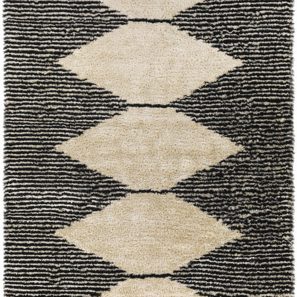 Aberchirder Ivory&Black Diamond Plush Rug - Clearance
