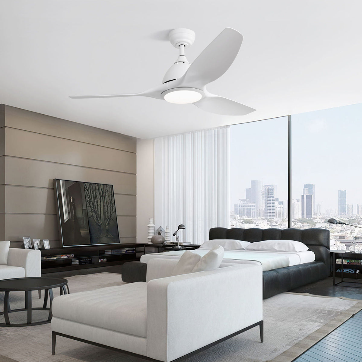 Bredoom 52" Ceiling Fan with Remote Control and LED Light - view 4