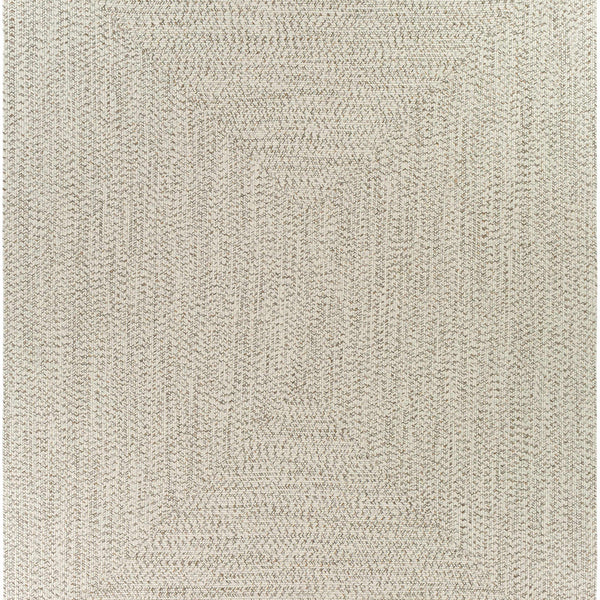 Beige Braided Faux Jute Rug
