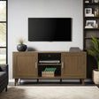 Bridgevine Home Modern 60 Inch TV Stand with Storage & Cable Management
