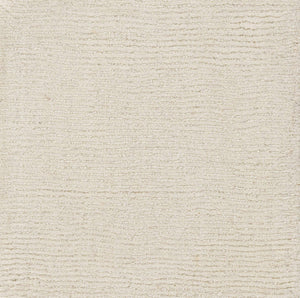 Brockton Solid Light Beige Wool Rug