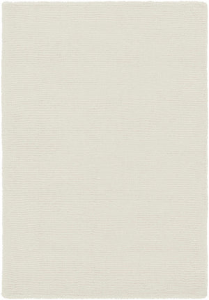 Brockton Solid Light Beige Wool Rug