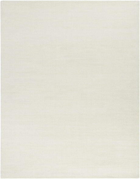 Brockton Solid Light Beige Wool Rug
