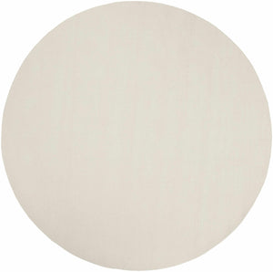 Brockton Solid Light Beige Wool Rug