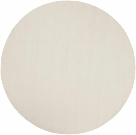 Brockton Solid Light Beige Wool Rug