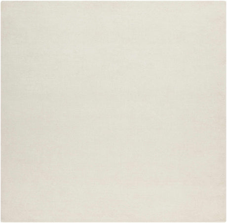 Brockton Solid Light Beige Wool Rug