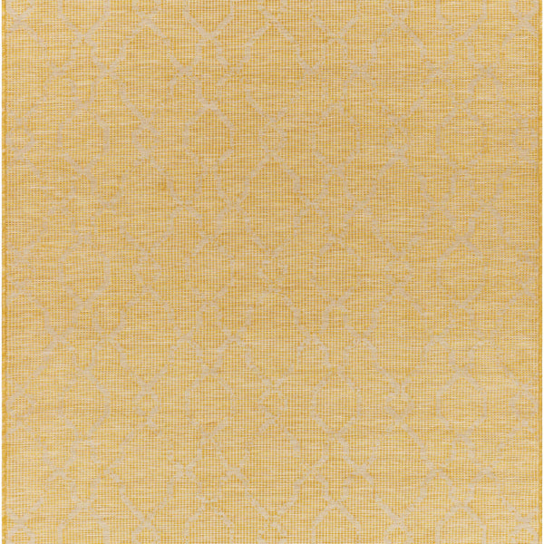 Brocton Yellow Flatweave Rug - Clearance