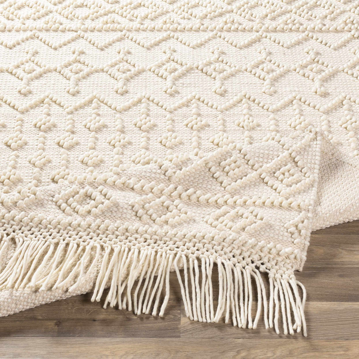 Brothers Beige Wool&Cotton Rug - Clearance