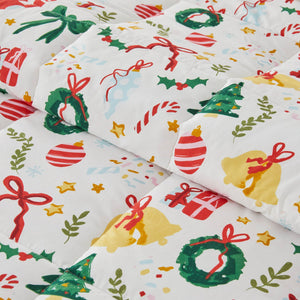 Reversible Christmas Comforter and Sham Set - Holiday Lodge Odette Collection