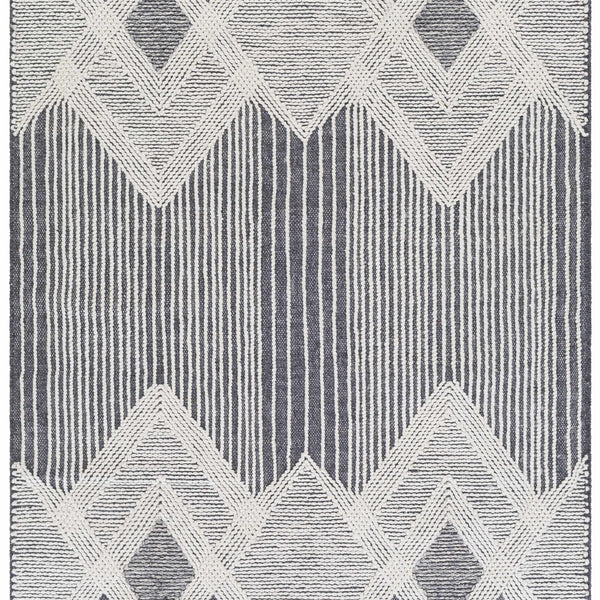 Aldbourne Gray Tassel Flatweave Wool Rug - Clearance