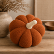 Busa Designs 11” Jumbo Sherpa Orange Pumpkin Pillow