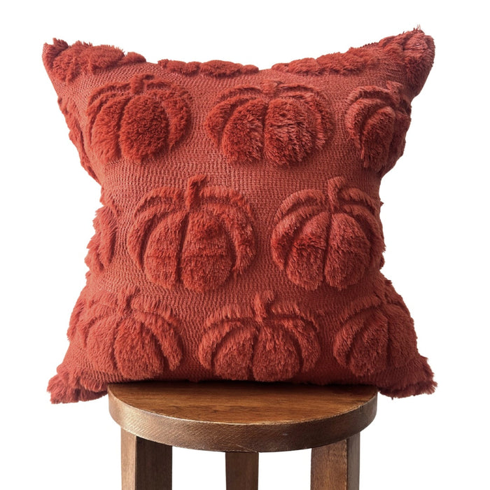 Busa Designs Dark Rust Pumpkin Pillow Cover