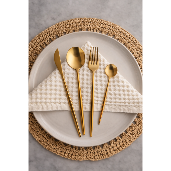 Busa Designs Monaco Gold Flatware Set