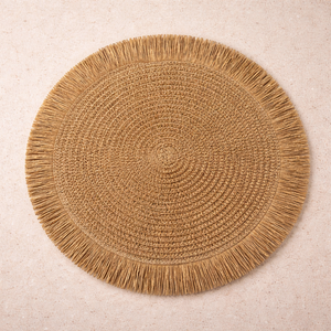 Busa Designs Santorini Straw Fringe Placemats