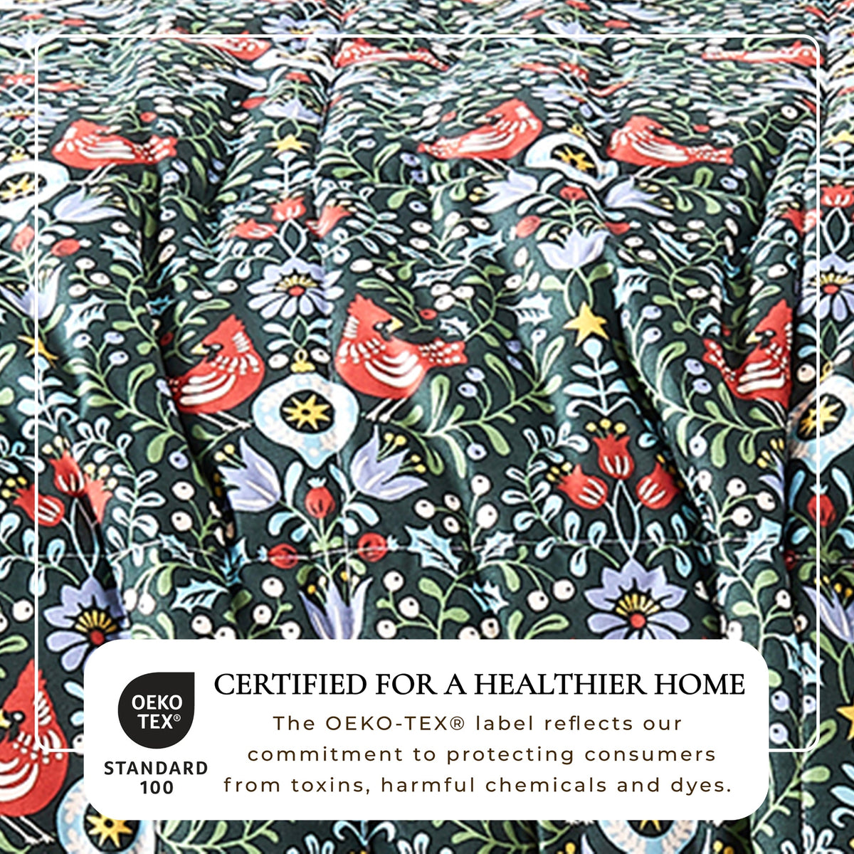 Reversible Christmas Comforter and Sham Set - Holiday / Lodge Odette Collection
