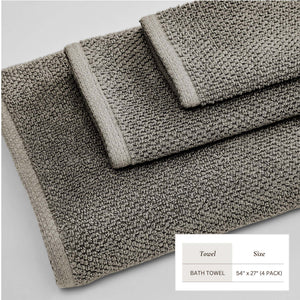 Cotton Textured Bath Towel Set - Acacia Collection