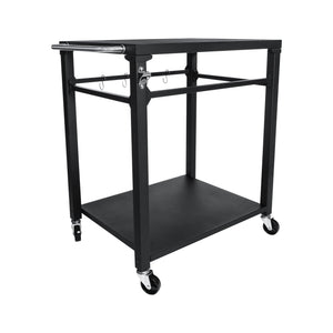 2-Tier Outdoor Grill Cart with Stainless Steel Top