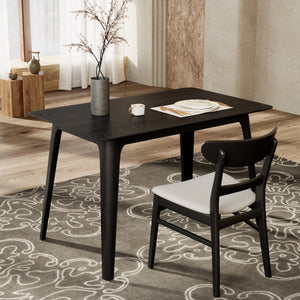 Mid-Century Modern Rubberwood Dining Table