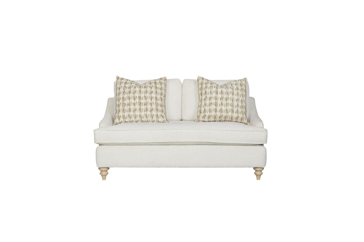 Loveseat Reversable Cushion With 2 Pillows - Off White