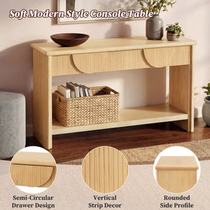 55" Fluted Console Table