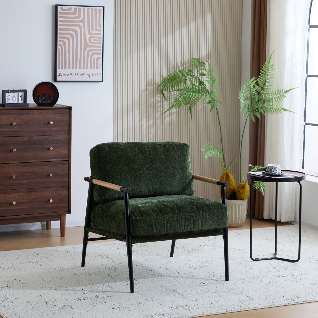 Modern Accent Chair With Plush Cushions, Cozy Seating - Best Buy Furniture