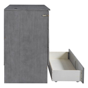 Murphy Bed With Large Drawers And Stylish Design