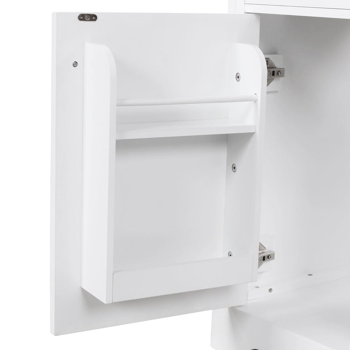 Bathroom Vanity With Sink Top, Cabinet With Door And 2 Drawers - White