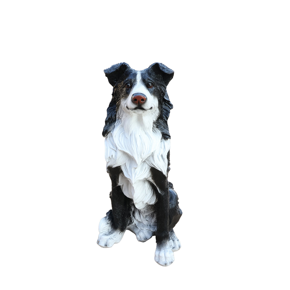 Outdoor Garden Border Collie Dog Statue Greeter
