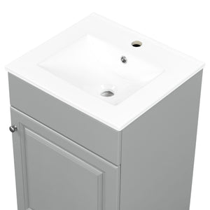 Bathroom Vanity With Sink, Cabinet With Adjustable Shelf